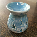 Incense Burner Backflow Cone Censer Tray Holder Catcher Candle Holder Blue