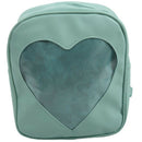 Clear Candy Backpacks Transparent Love Heart School Bags for Teen Girls Kid