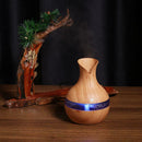 Ultrasonic Mini Wooden Aromatherapy Humidifier 7Color LED Light Diffuser/1