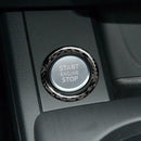 For Audi Q5 Q7 A5 A7 A4L Carbon Fiber Engine Start Stop Button Ring Cover Trim