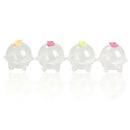 4pcs Mini Round Ice Grid Bar Ice Hockey Ice Ball Mold Ice Boxes DIY