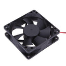 24V 2 Pin 40mm Mini 4cm DC Brushless Computer Cooler Cooling Fan PC Black