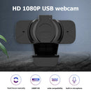 W8 Full HD 1080P Webcam with Privacy Cover Dual Built-in Mic USB PC Web Camera