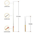 For Telescoping BBQ Marshmallow Roasting Sticks Smores Skewers Hot Dog Forks 4x