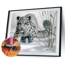 Snow Leopard 5D Diamond DIY Painting  Kit Home Decor Craft