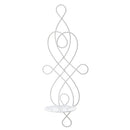 Wrought Iron Wall Mounted Sconce Candle Holder Tea Light Candlestick White