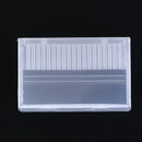 20 hol nail drill bit box plastic display stand container for 3/32" bits J Kw