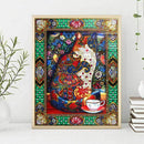 Colorful Cat Special Shaped Diamond Painting DIY Diamond Picture