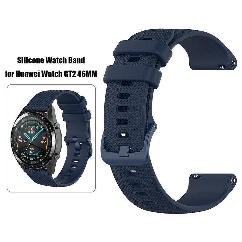 22mm Silicone Watchband Bracelet Strap for Huawei Watch GT2 42mm/GT 46mm/GT 42mm