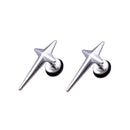 Fashion Unisex Non-allergic Stainless Steel Cross Earrings Ear Studs Jewelry