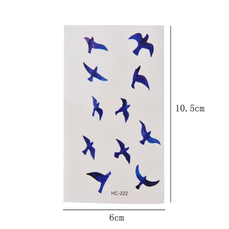 FakeTattoo Stickers Liberty Birds Fly Waterproof Temporary Tattoos StickerB Gn