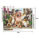 5D DIY Full Drill Diamond Painting Cross Stitch Mosaic Craft Kits (Pets04)