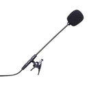 Lapel Clip On 3.5mm Wired Microphone Sound Amplifier for Cell Phone PC Laptop