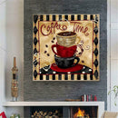 Diamond Embroidery Painting DIY Retro Coffee Full Drill Cross Stitch Kit