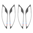 Carbon Fiber Door Handle Bowl Frame for BMW E84 X1 11-15 Tricolor Stripes