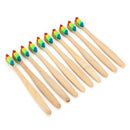 Vaclav 2Pc Bamboo Toothbrush Rainbow Bamboo Tooth Brush Fibre Toothbrush Co E6N5