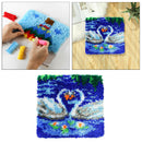 Latch Hook Kit Rugs Carpets Needlework Crafts DIY Carpet Sofa Bed Pillow 40x40cm
