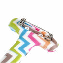 Wave pattern Silicone Nurses Brooch Tunic Fob Pocket Watch Stainless Dial