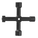 1Pcs Black Key Spanner Triangle Key Spanner In Multi-function Electrical Cabinet
