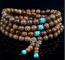 108 Beads Sandalwood Buddhist Buddha Meditation Prayer  Mala Bracelets Necklace