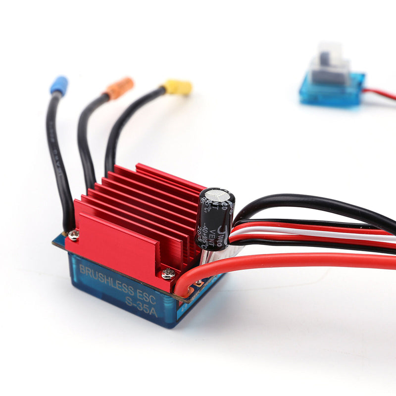 Waterproof 35A Running Brushless ESC Electric Speed Control for 1/14 1/16 RC Car