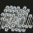 50 x 5mm Straw Hat UV Purple LED Super Bright Light Emitting Diode Hot YWR