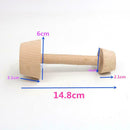 Wooden Tart Tamper Double Side Pastry Egg Pusher Baking Kitchen Mould Tool