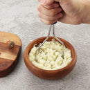 Potato Masher Stainless Steel Potato Ricer Grip Presser Handheld Home Tool 1x