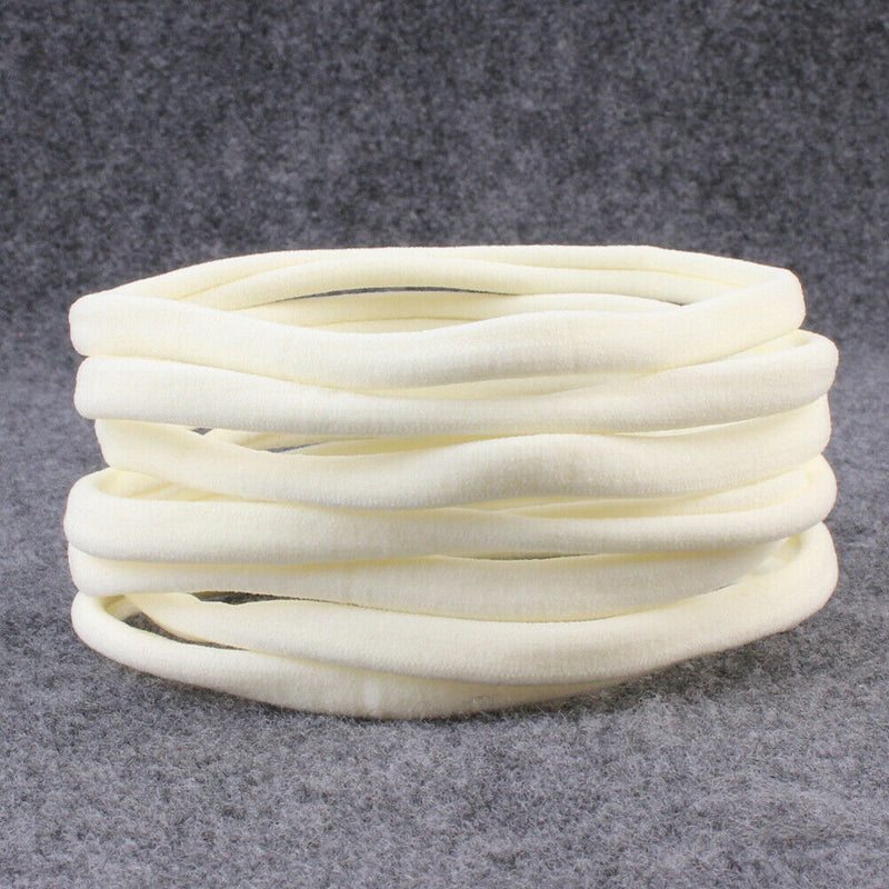 10pcs Baby Infant Soft Cotton Headband Stretchable Head Wear Hair Bands