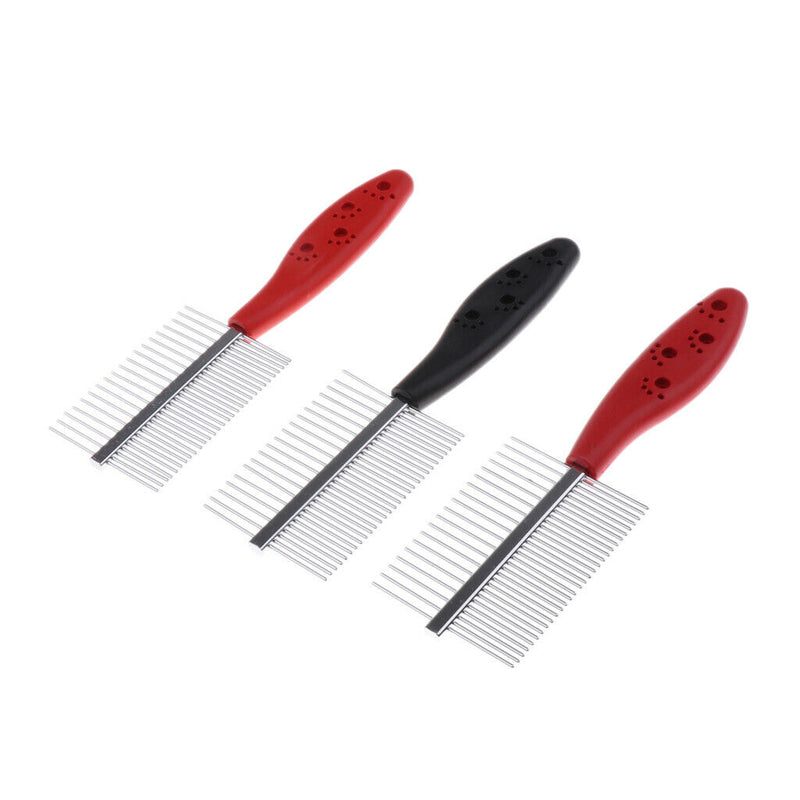 Dog Cat Fur Rake Tools Grooming Brush Comb Remove Loose Hair Well-groomed Double