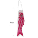 Japanese Satin Carp 70cm Koi Nobori Satin Windsocks Decoration, Set Of 4