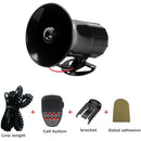 6 Sounds Car Alarm Handheld Megaphone Siren Horn PA Speaker Mic System Kit 12V