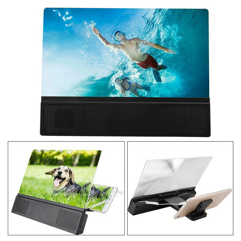 Portable 12" Smart Phone Screen Amplifier Phone Magnifying Screen Phone Accs