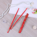 China bamboo chopsticks red dragon chinese pattern reusable 1pair useful st ME
