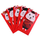 6pcs/set Year of the Rat Packet Bag Chinese New Year Red Money Envel mdPT3C