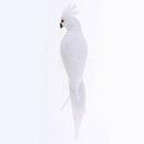 2Pcs Lifelike Macaw Parrot Artificial Feathered Bird Statue for Home Outdoor