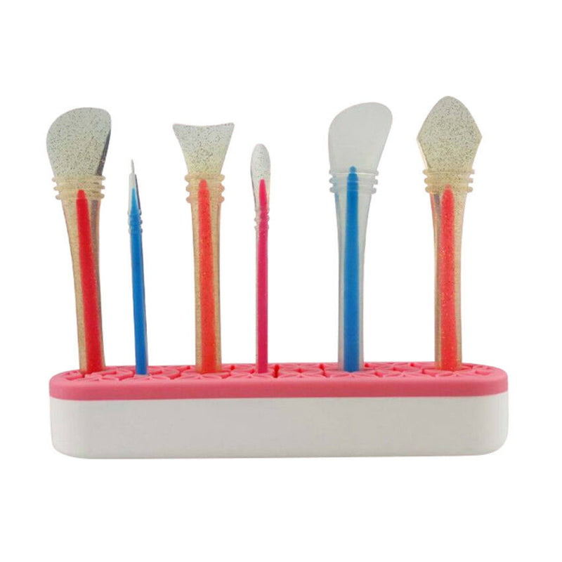 Silicone_Flower Shape Makeup Brush Organizer/Holder Lipstick Holder Case_Storage