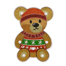 DIY Full Drill Diamond Painting Hat Bear LED Light Creative Home Night Lamp