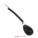 1pc Pet Trainer Pet Dog Training Adjustable Sound Key Chain Clicker(Black)