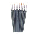 10pcs Artist Weasel Hair Brush Pen for Gouache Watercolor Paint Oil Painti XMA