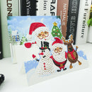Santa Claus 5D DIY Special Shape Part Drill Diamond Greeting Card (HK204)