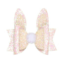 Girls Children Princess Glitter Rabbit Ears Hair Bows Clips Handmade Hair P H3L4