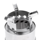 Potable Folding Wood Burning Camping Backpacking Stove, Picnic BBQ Cooker, Made