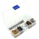 100 Sets Punk Leather Rivets Tubular Studs with Tools for DIY Leather Craft