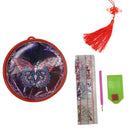 Shiny Butterfly 5D Diamond Painting LED Light Full Drill F. Home Decor w/ Tassel