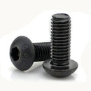 M6x20mm Button Head Hex Socket Cap Screw Bolt Black 50pcs