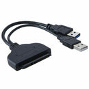 USB 3.0 to Sata 22pin Data Enhanced Power Cable Adapter for 2.5 Inch HDD Ha