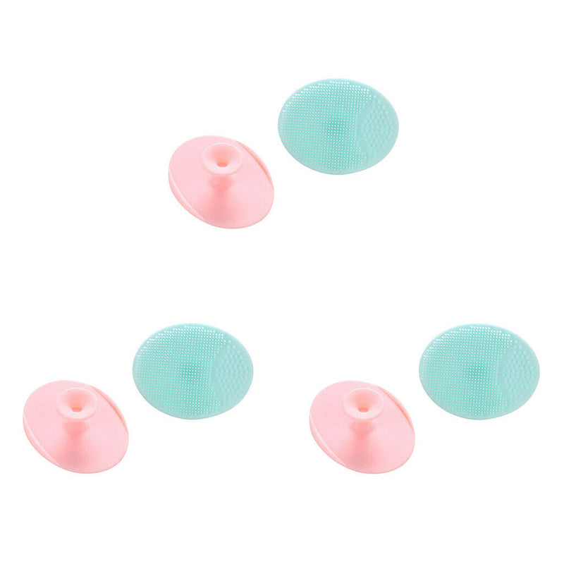 6x Face Exfoliating Pad Soft Silicone Face Cleansing Brush Blackhead Remover