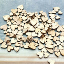 300pcs Rustic Wooden Love Heart Wedding Table Scatter Chic Decoration Cra Dwgp