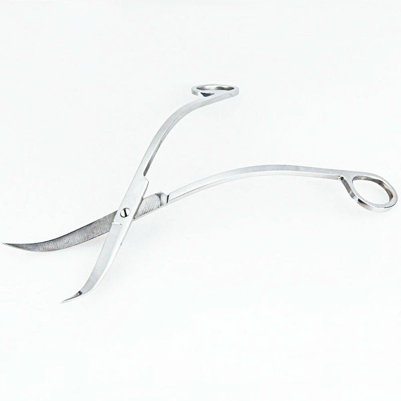 Professional Stainless Steel Polish Aquarium Plant Wave Scissors Shear